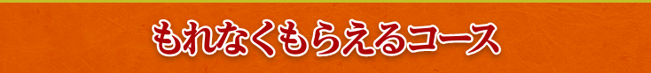 もれなくもらえるコース