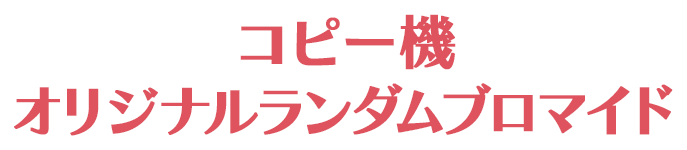 コピー機 オリジナルランダムブロマイド