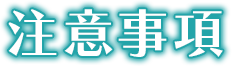 注意事項