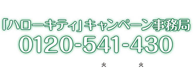 このキャンペーンに関するお問い合わせ 「ハローキティ」キャンペーン事務局 0120-541-430 開設期間 2024年5月28日(火)〜7月2日(火) 受付時間 10:00〜17:00 ※土・日・祝日を除く