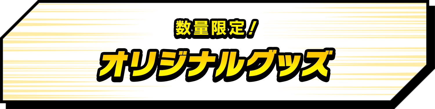 数量限定！オリジナルグッズ