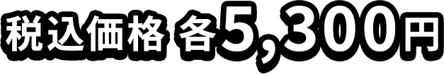 税込価格 各5,300円