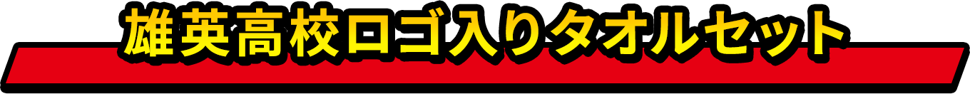 雄英高校ロゴ入りタオルセット