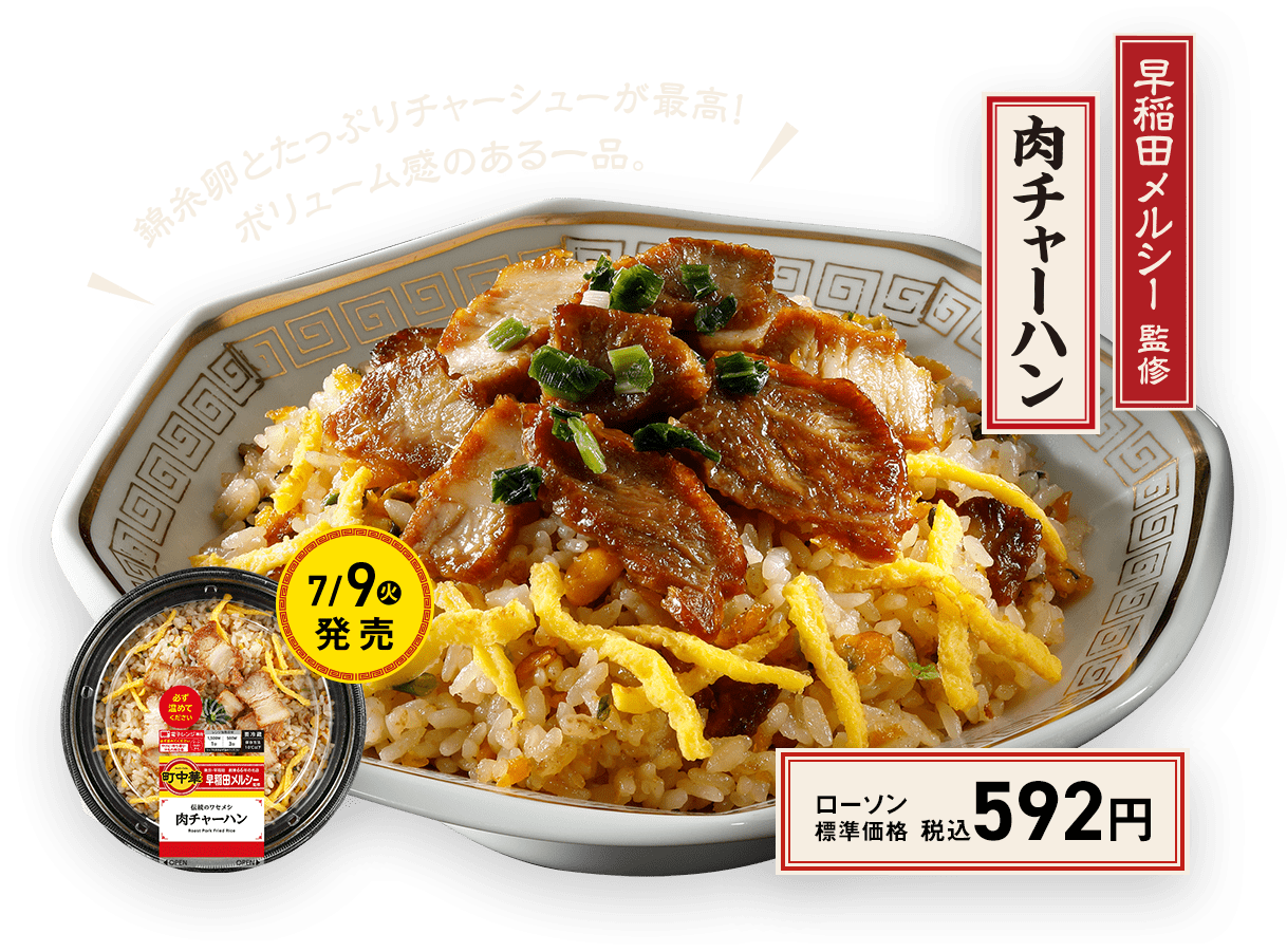 早稲田メルシー監修　肉チャーハン