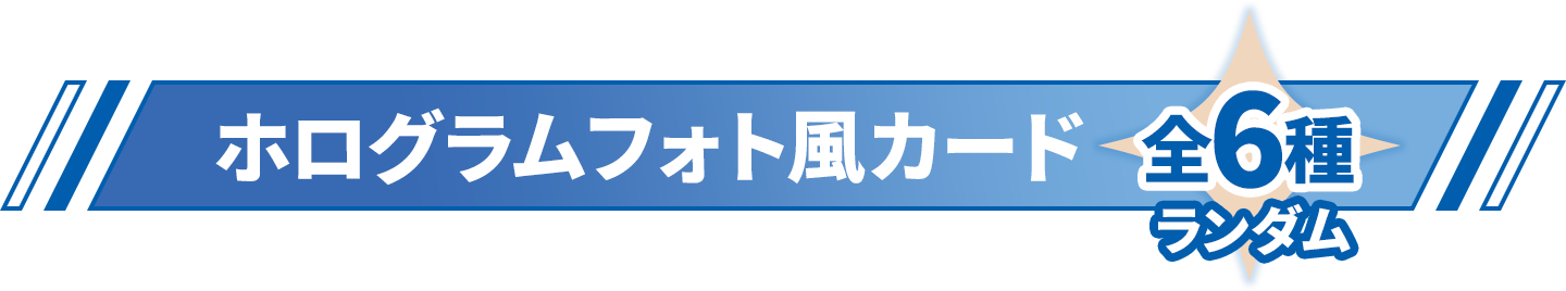 ホログラムフォト風カード 全6種ランダム