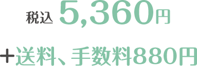 税込 5,360円 + 送料、手数料880円