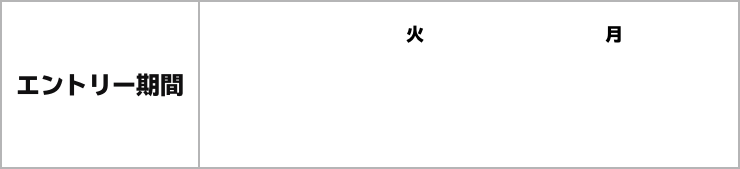 エントリー期間 2020年7月21日(火)0:00～8月3日(月)23:59 ※8月3日（月）23:59までにローソンID登録とエントリーをする必要があります。 ※エントリーはコースごとにそれぞれ必要となります。 ※対象商品購入期限は8月3日（月）23:59までです。 ※全国のローソンが対象（ローソンストア100・一部店舗は除く）です。 ※『ローソンスマホレジ』決済は対象外です。