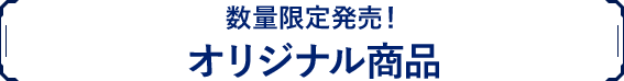 数量限定発売！オリジナル商品