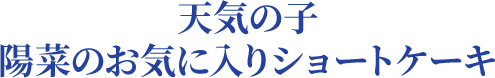 天気の子 陽菜のお気に入りショートケーキ