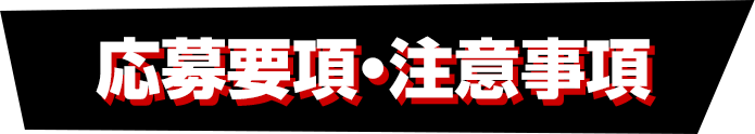 応募要項・注意事項