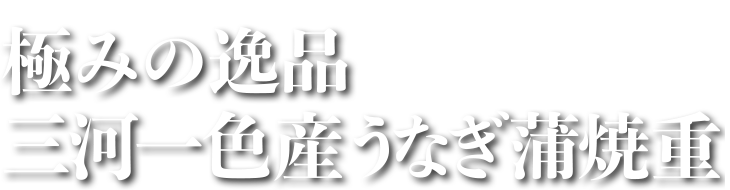 極みの逸品 三河一色産うなぎ蒲焼重