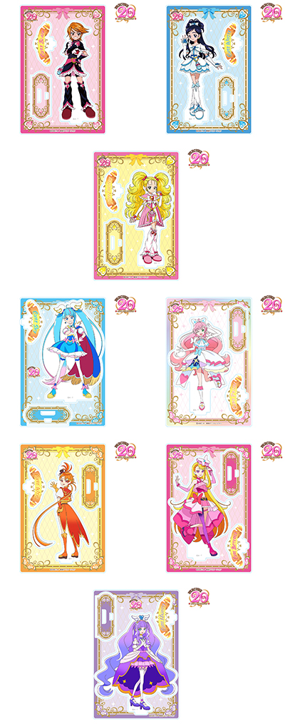 【匿名配送】プリキュア　ローソンコラボ　缶バッジ アクスタ ふたりはプリキュア