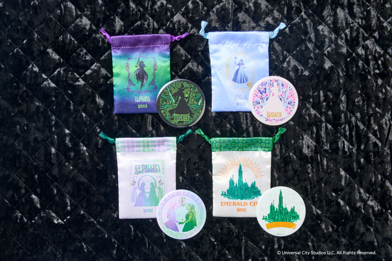 リボン巾着、缶ミラー画像