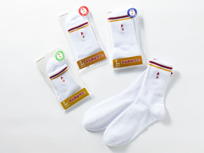からあげクン靴下　紳士(25-27)／婦人(23-25)／子供(18-20)​