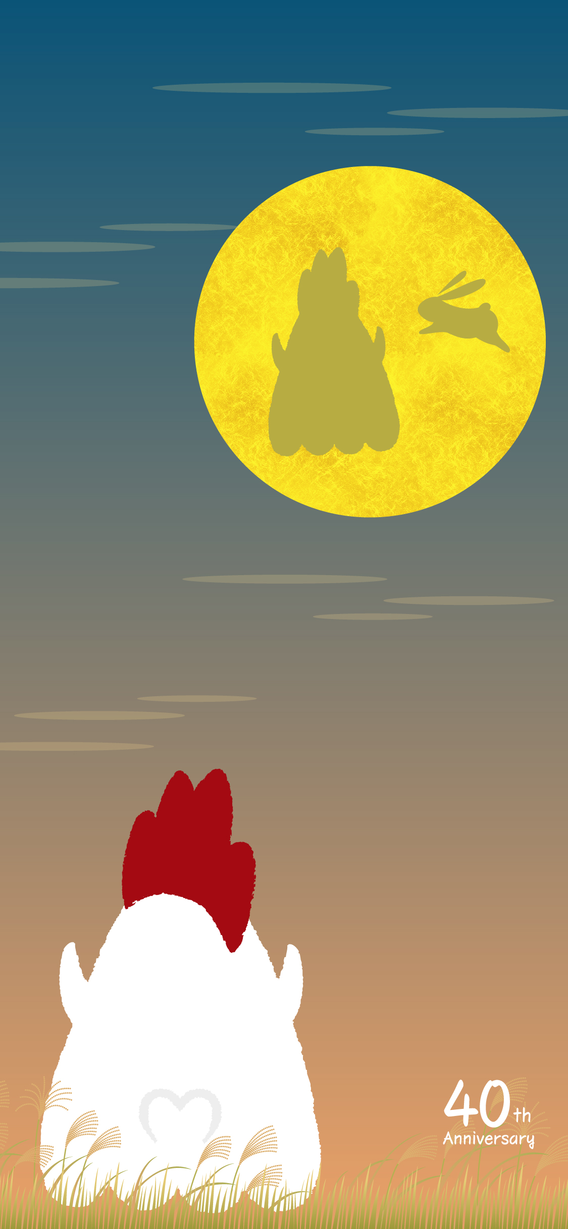 1125x2436　からあげクンスマホ壁紙