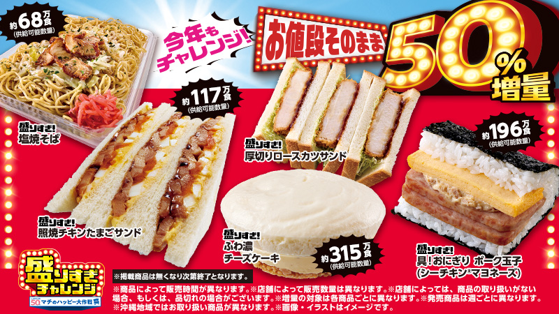 盛りすぎチャレンジ開催