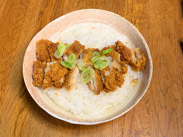 「Lチキお茶漬け」完成