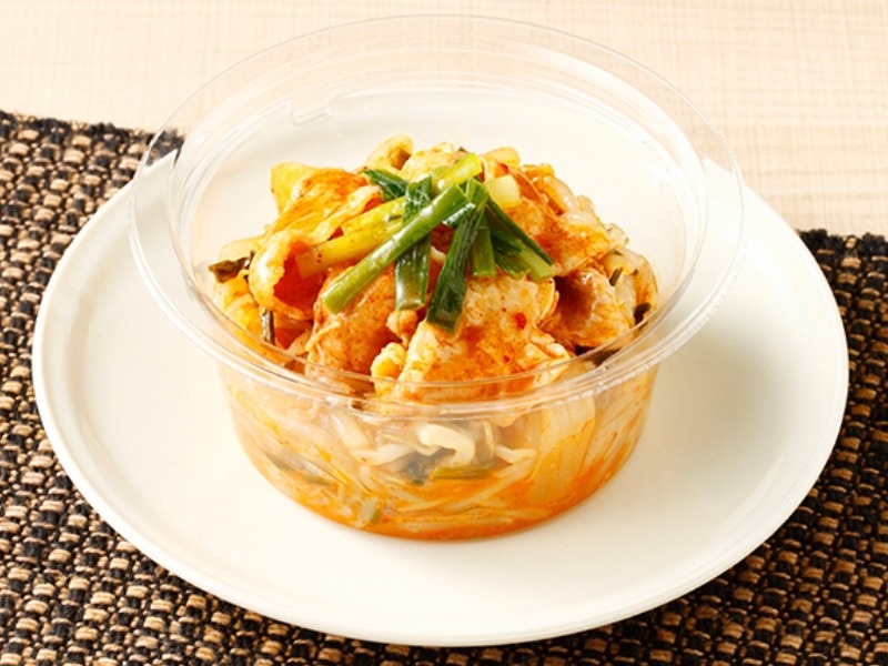 冷たいまま食べる　豚キムチもやし