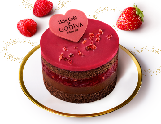 Uchi Café Sweets × GODIVA　ショコラケーキラズベリー