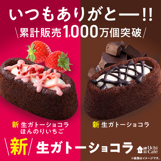 生ガトーでありがとー 累計販売1 000万個突破 新 生ガトーショコラ登場 ローソン研究所