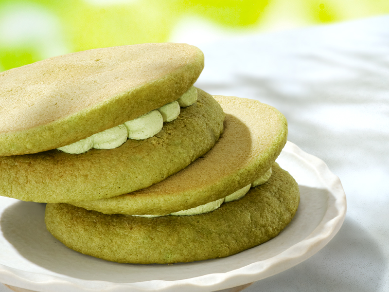 森半 ふわもちパンケーキ　抹茶　2個入