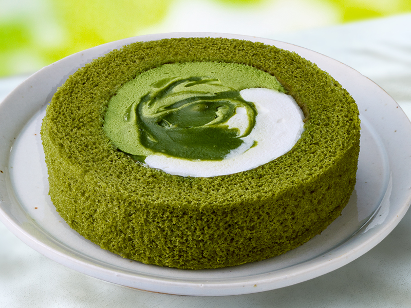  Uchi Café 森半　抹茶ミルクロールケーキ