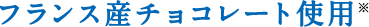 フランス産チョコレート使用※