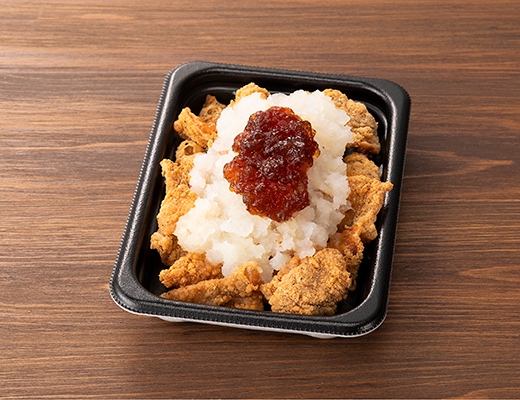 たっぷりおろしの鶏皮唐揚げ