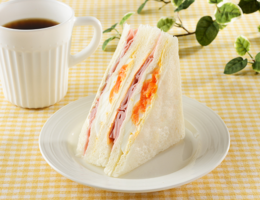 ハムチーズたまごサンド
