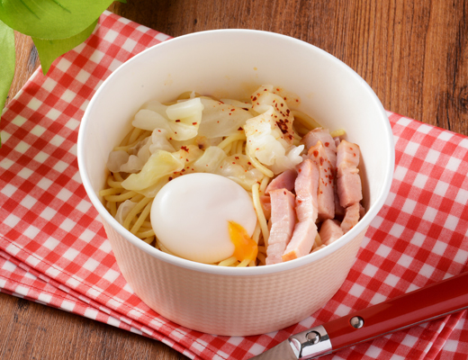 とろっとたまごのペペロンチーノ