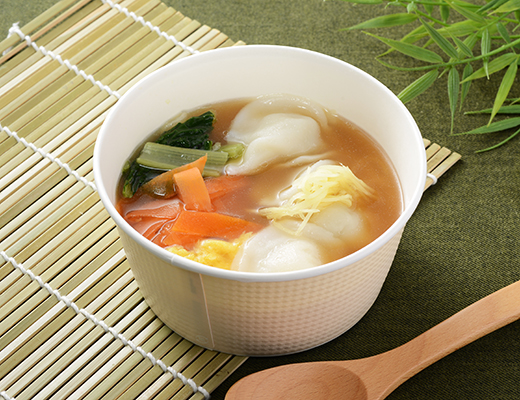 1食分の野菜 もちもち餃子の中華スープ