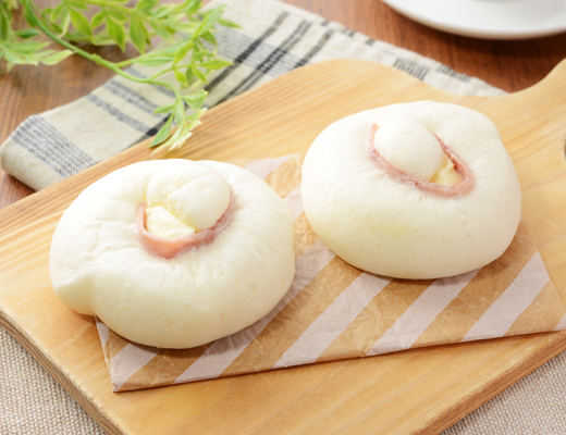 NL　糖質オフのふっくらパン　チーズとハム　2個入