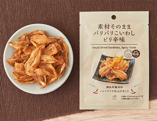 素材そのままパリパリこいわし ピリ辛味 15g ローソン公式サイト