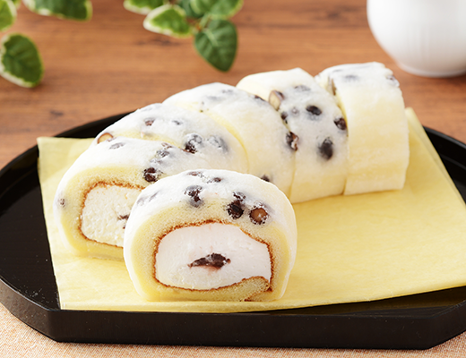 塩豆大福仕立てのもち食感ロール ローソン公式サイト