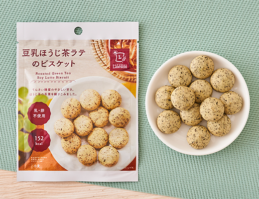 豆乳ほうじ茶ラテのビスケット 32g ローソン公式サイト