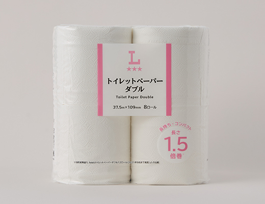 トイレットペーパー　ダブル　長さ1.5倍巻