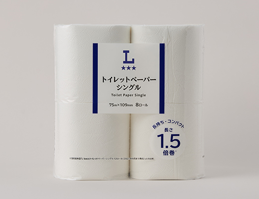 トイレットペーパー　シングル　長さ1.5倍巻