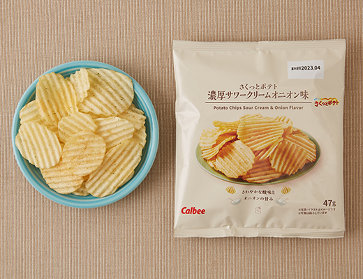 さくっとポテト 濃厚サワークリームオニオン味 47g｜ローソン公式サイト