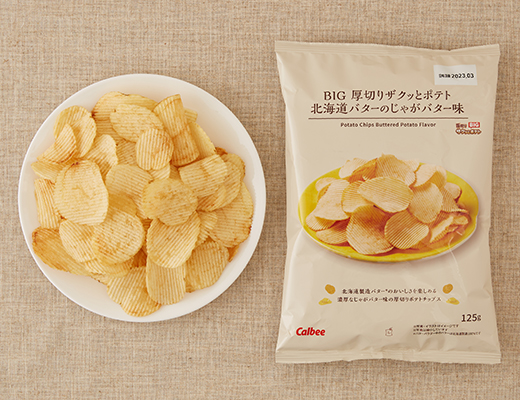 BIG　厚切りザクッとポテト　北海道バターのじゃがバター味　125g