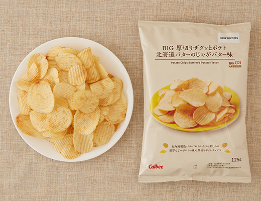 BIG 厚切りザクッとポテト 北海道バターのじゃがバター味 125g