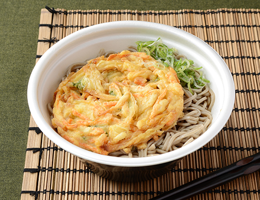 だし堪能！野菜かき揚げそば
