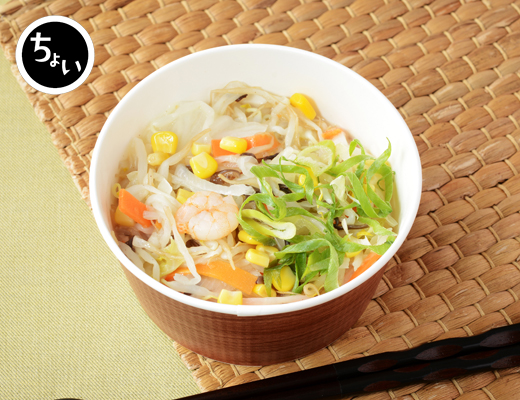 1食分の野菜が摂れる　ちゃんぽん