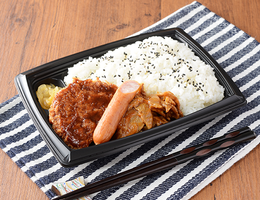 ごはん大盛！豚焼肉＆コロッケ弁当