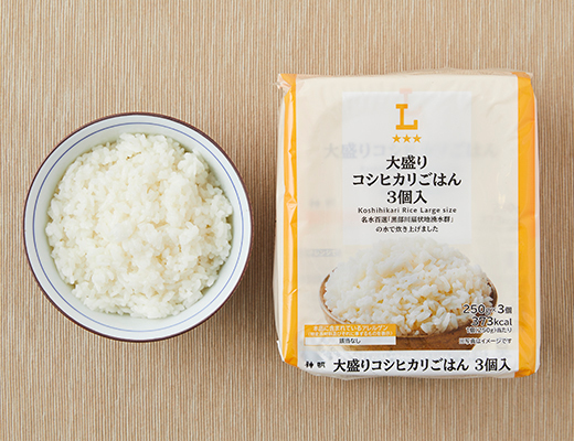 大盛りコシヒカリごはん　3個入