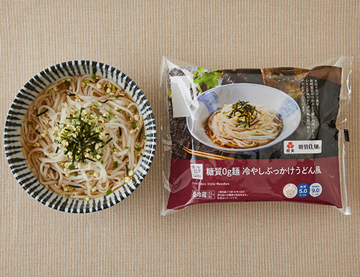 糖質0g麺　冷やしぶっかけうどん風