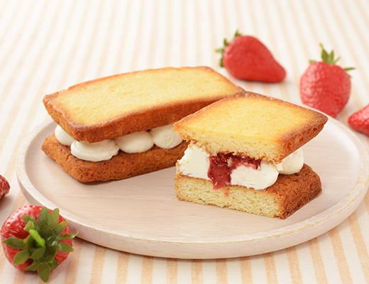 いちごのバターサンド