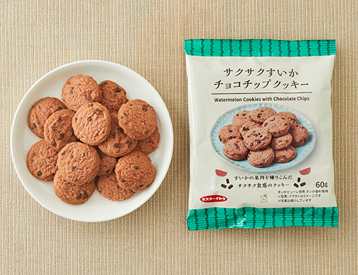 サクサクすいかチョコチップクッキー