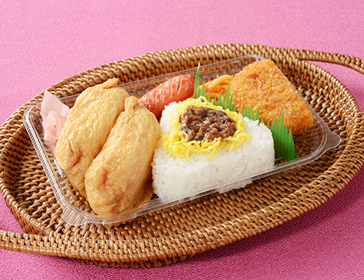 寿司おかずセット(いなりと梅おかかちらし)
