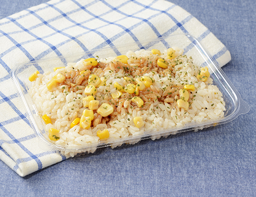 ガリバタ醤油コーンご飯