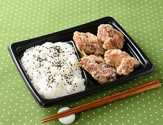醤油が効いた鶏竜田揚げ弁当